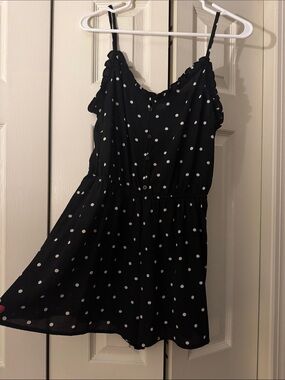 H&M Black Polka Dot Romper